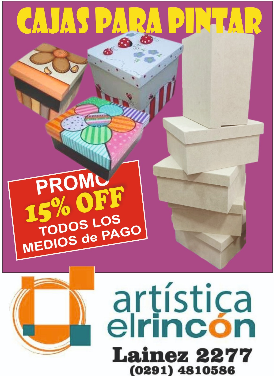Cajas para pintar