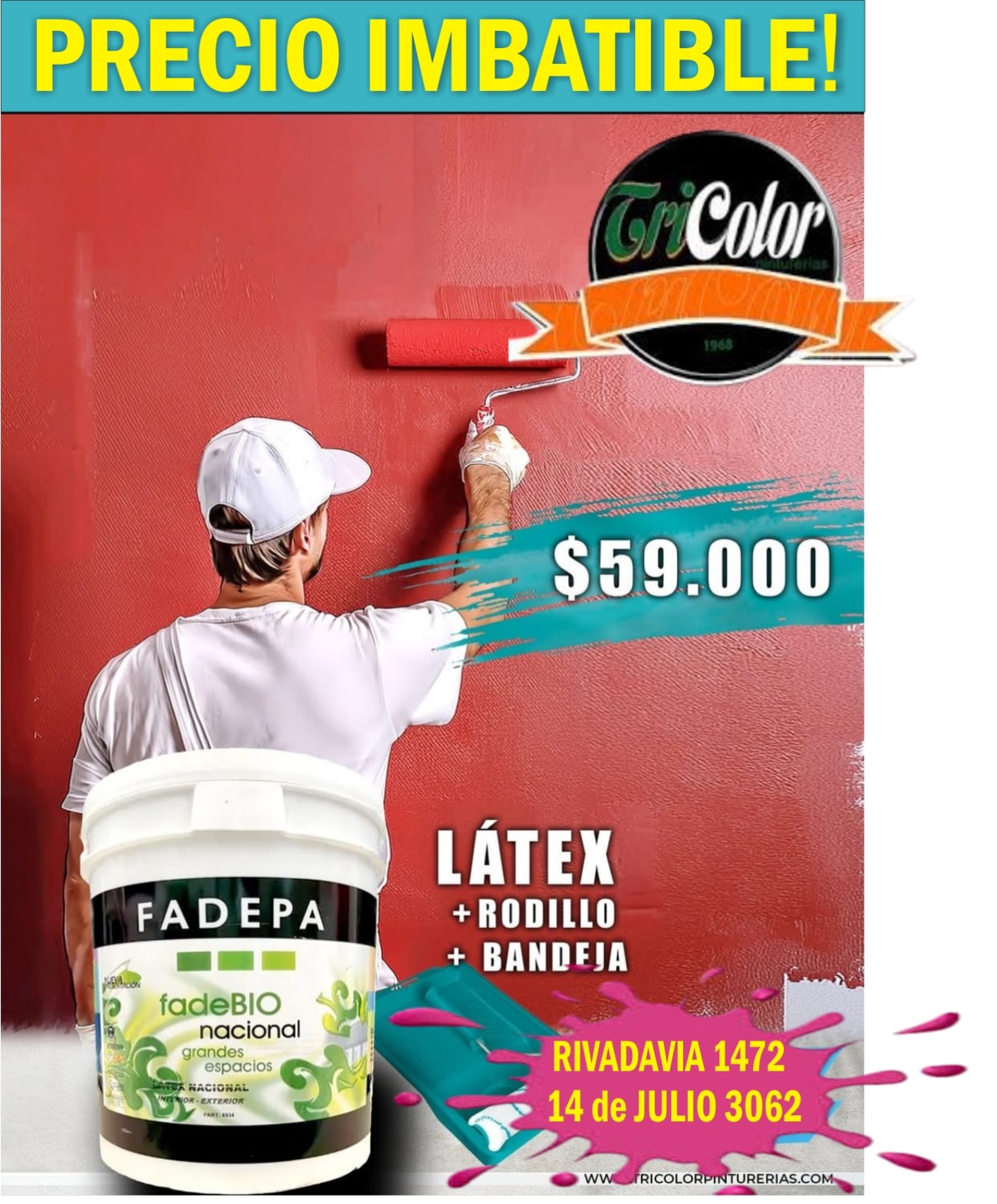 PINTURA -LATEX NACIONAL 