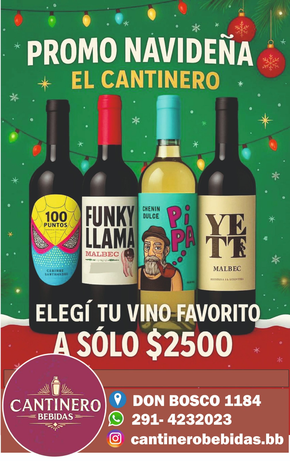 Promo Navideña en vinos