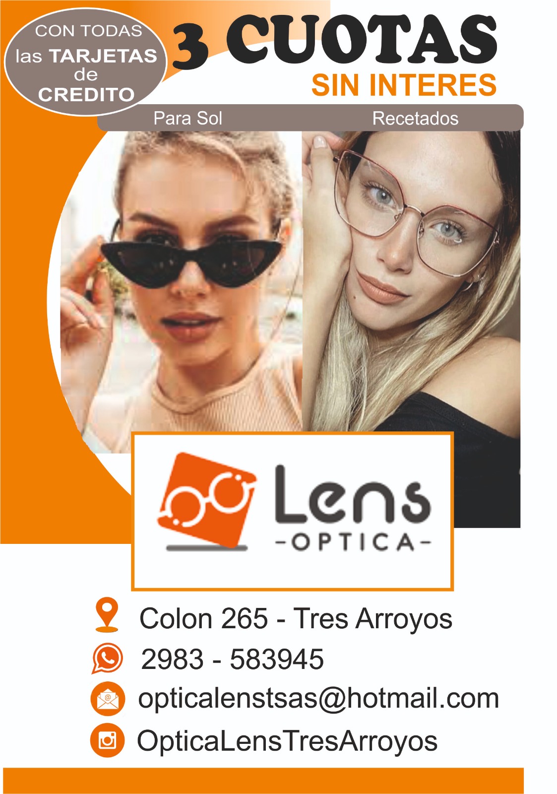 Lentes para mujer 