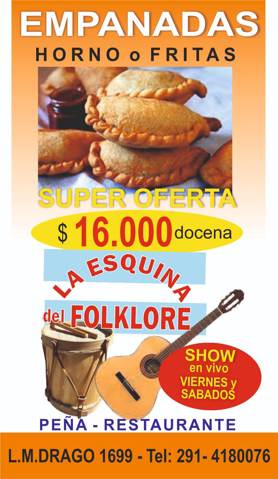 Empanadas fritas  o al gorno