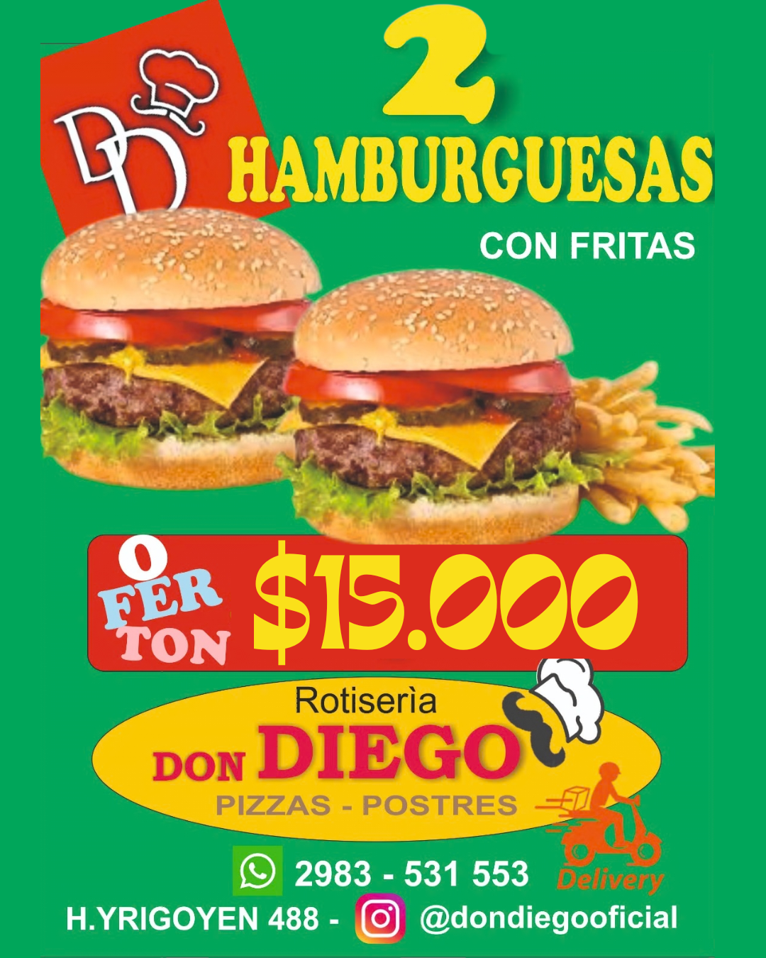 Hamburgesas x2