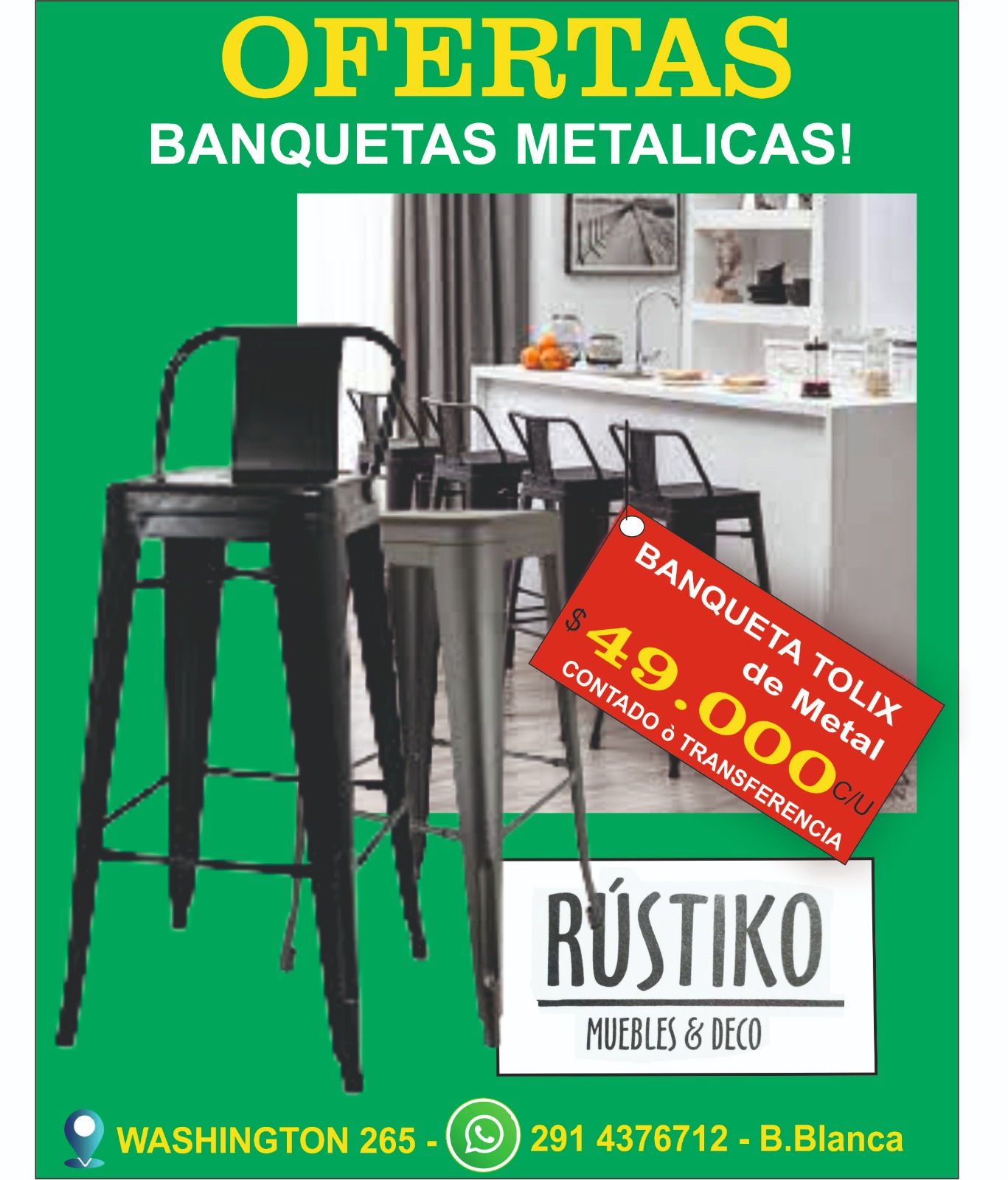 BANQUETAS METALICAS