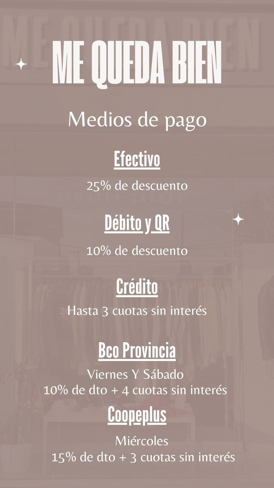 Descuentos en Me Queda Bien