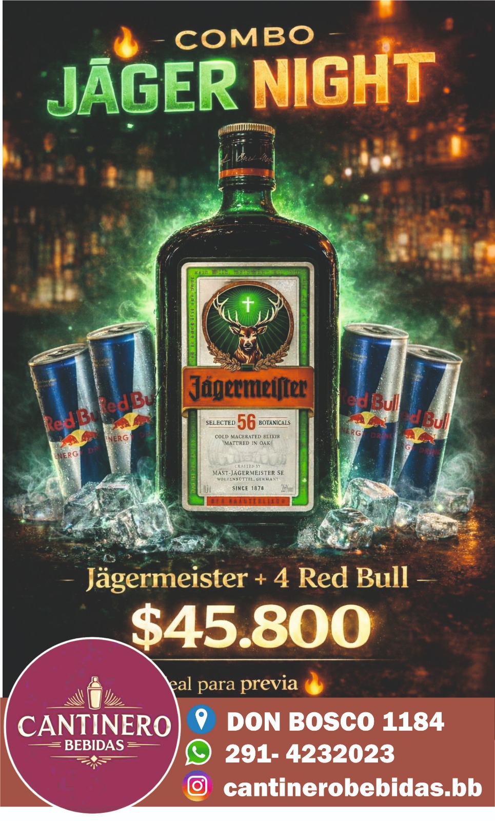 Combo Jäger + Red Bull