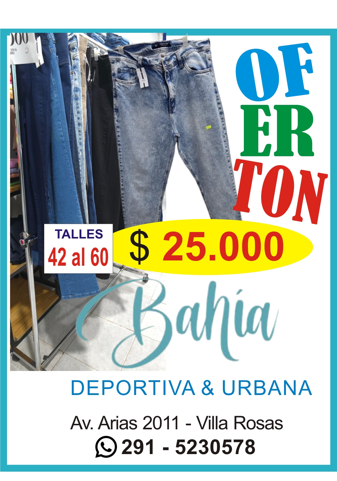 TALLES DE 42 AL 60 