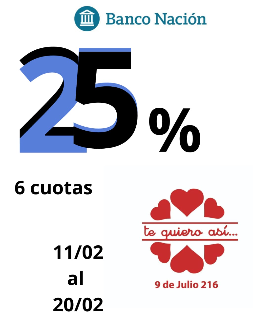 Descuento con Banco Nación