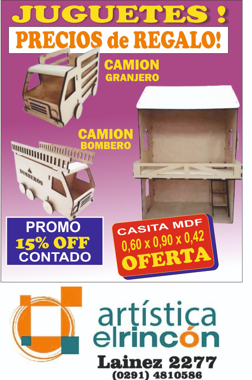 Juguetes en fibrofácil