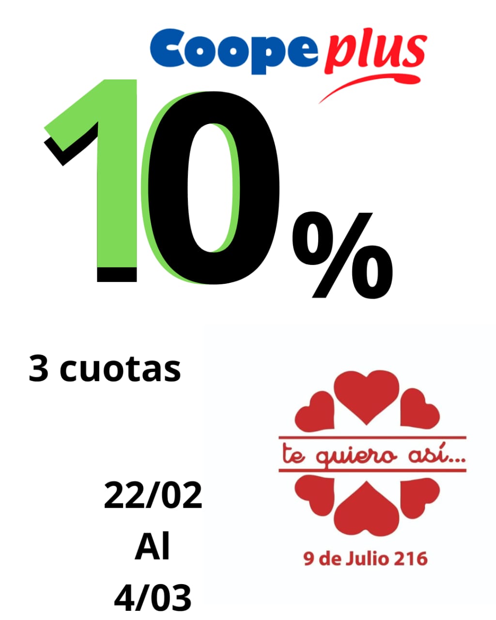 Descuento con CoopePlus