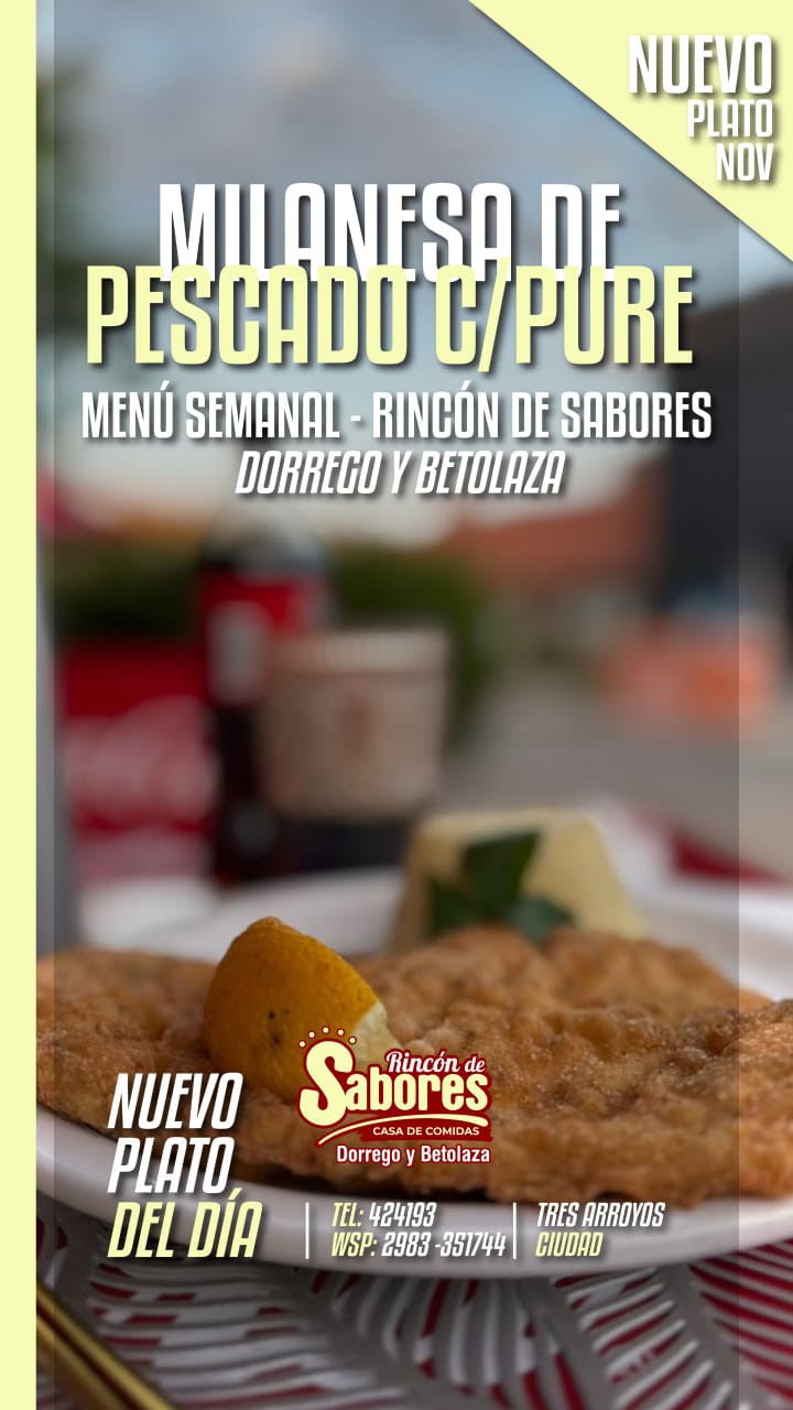 Milas de pescado c/ pure 