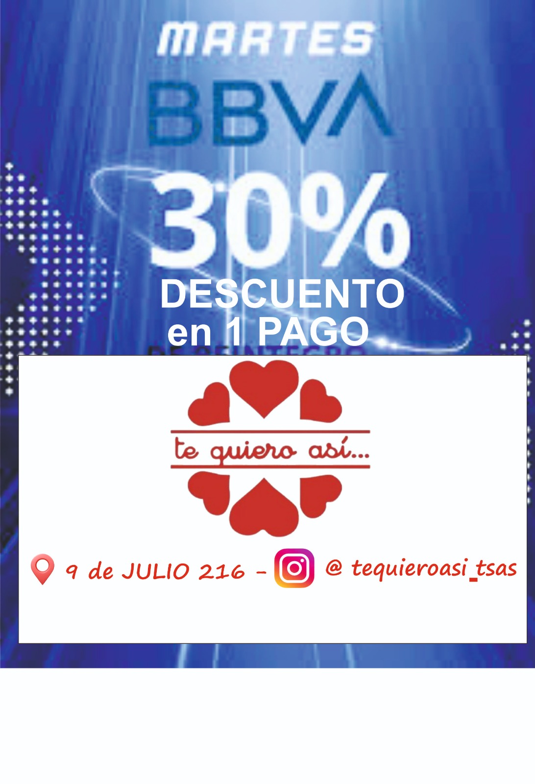 Descuento con Banco BBVA