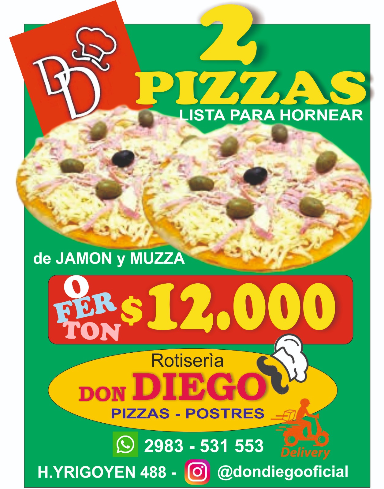 Pizzas x2
