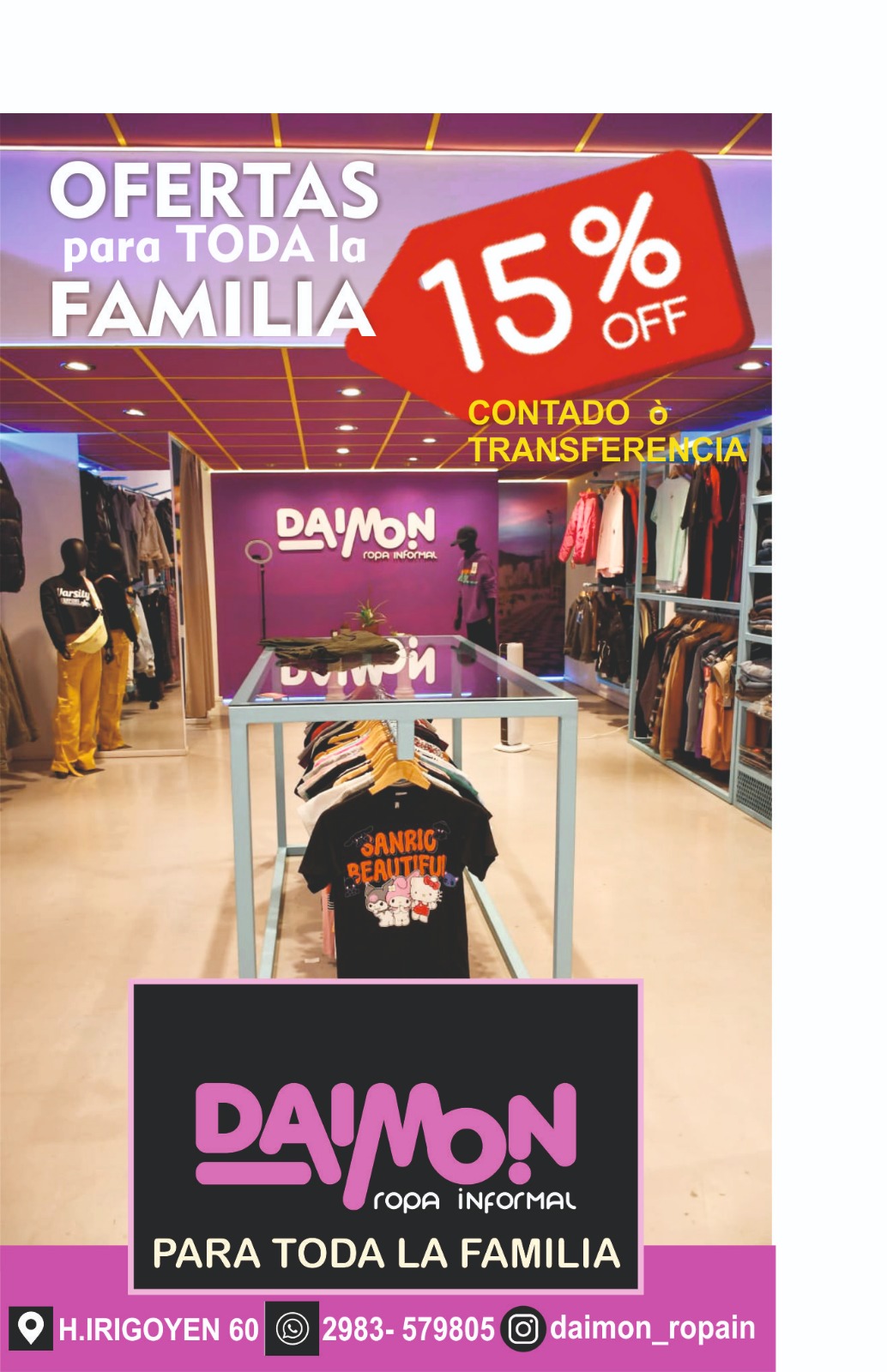 15 off 