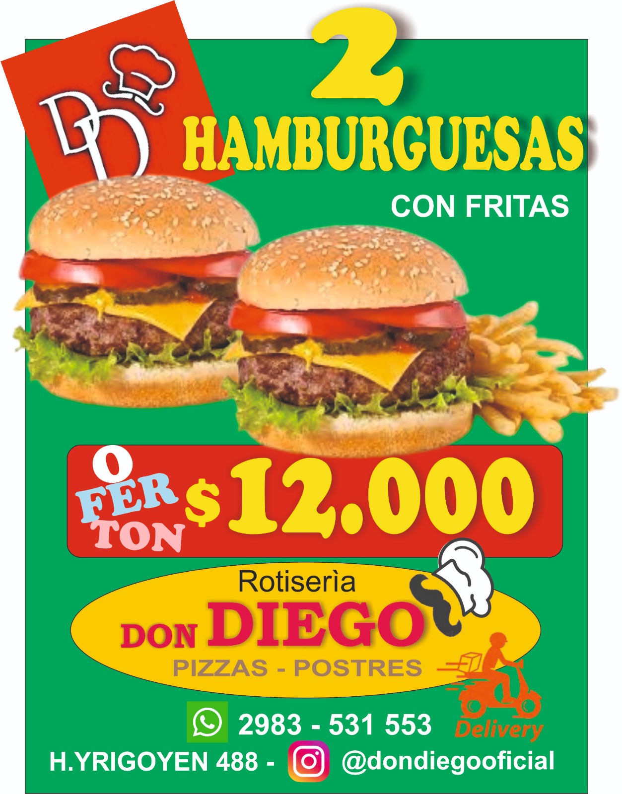 Hamburgesas x2