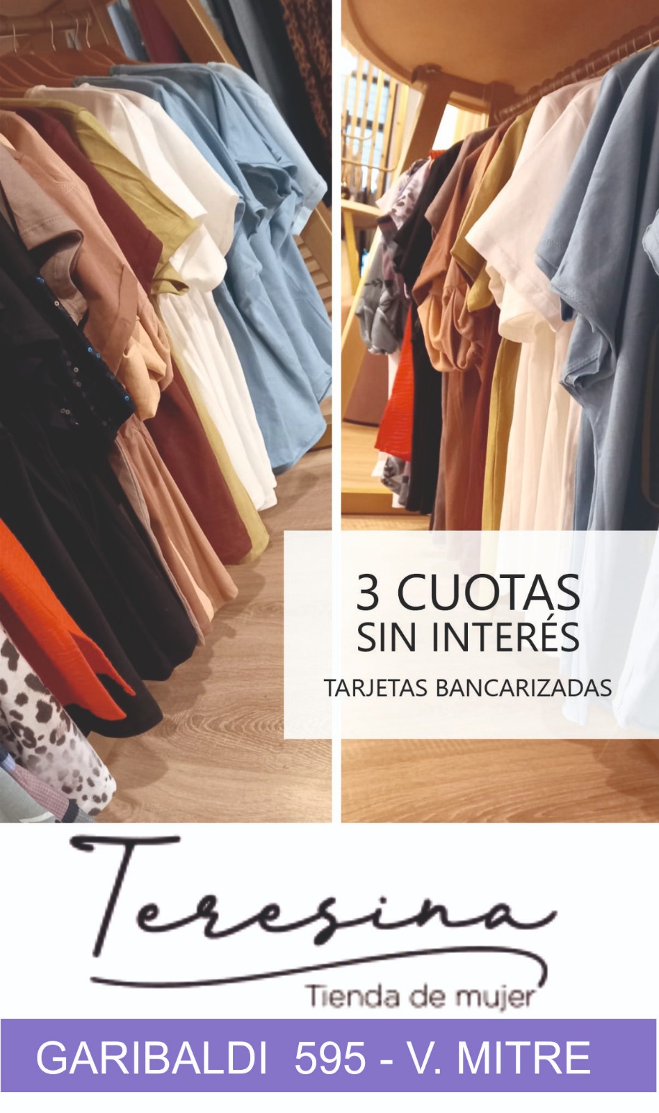 3 cuotas sin interés 